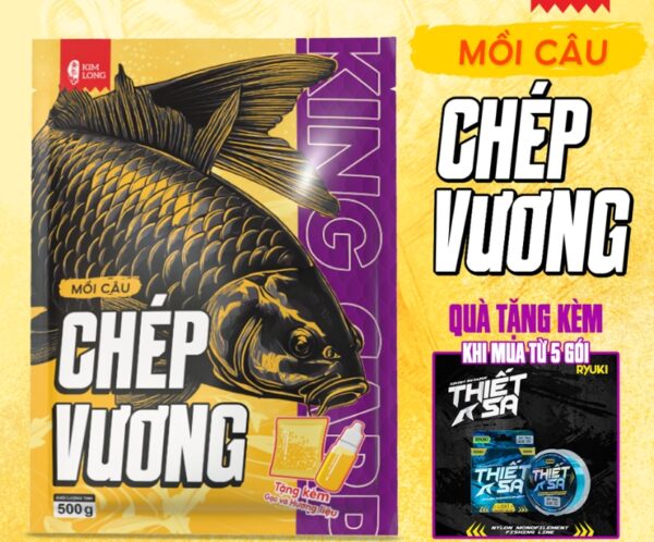 Mồi Câu Chép Vương KIM LONG 500g