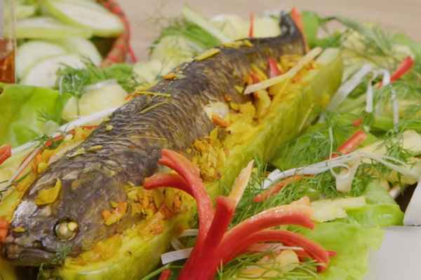 Cách Chế Biến Cá Lóc Hấp Bầu