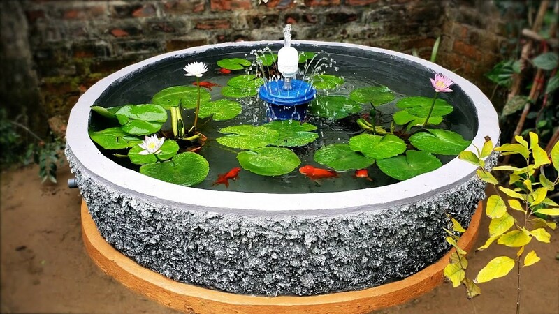 Hồ Cá Ngoài Trời Đơn Giản