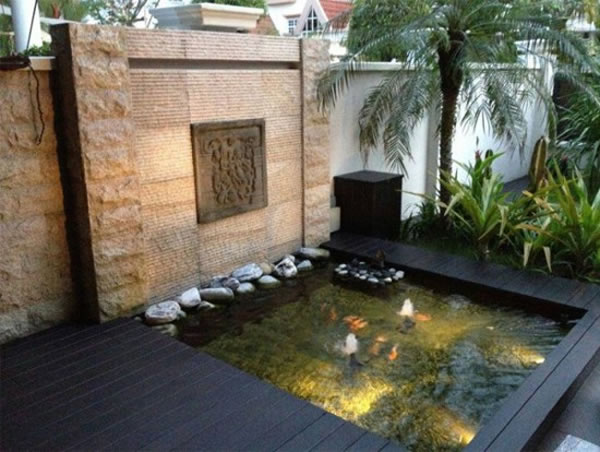 Hồ Cá Xi Măng Ngoài Trời