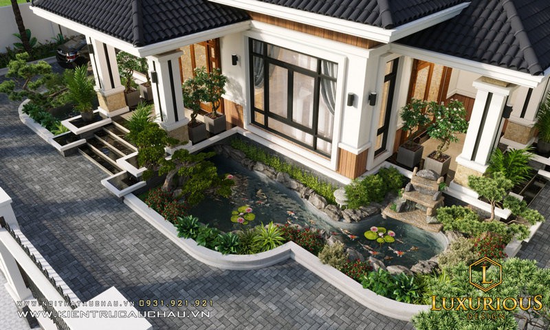 Phong Thủy Hồ Cá Trước Nhà