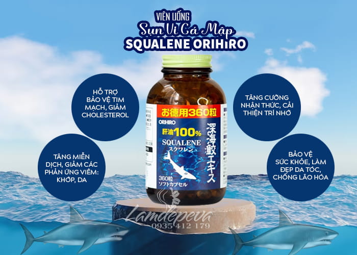 Sụn Vi Cá Mập Squalene Orihiro