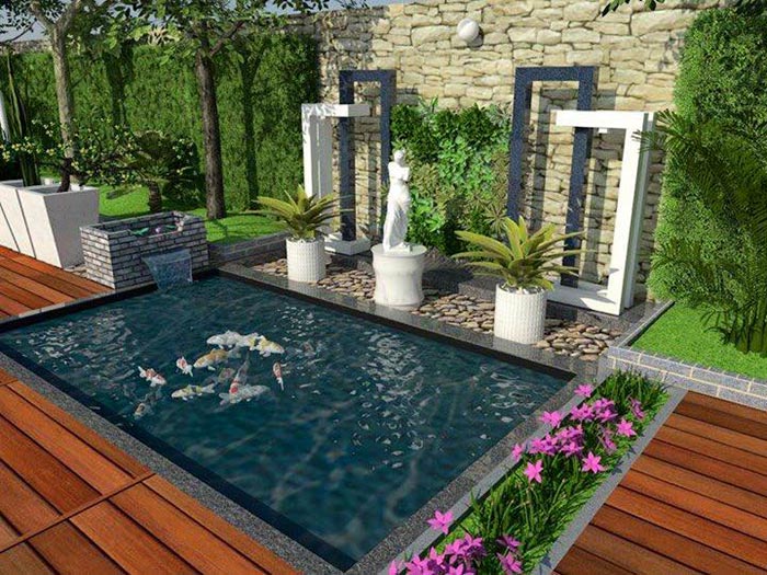 Phong Thủy Hồ Cá Trước Nhà