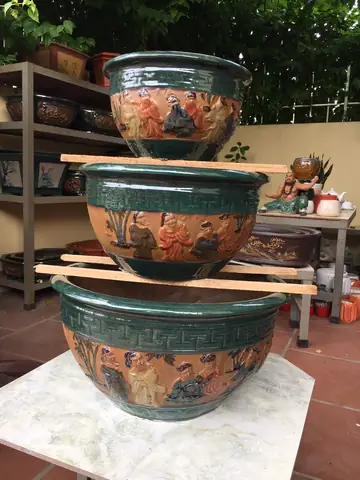Chậu Sành Nuôi Cá Cảnh