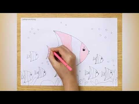 Tranh Vẽ Đàn Cá