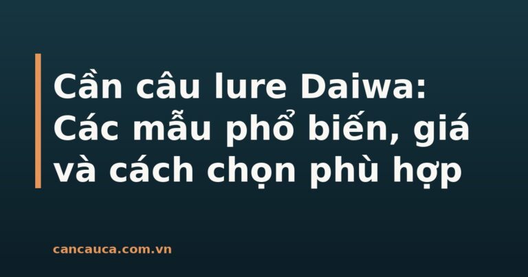 Các mẫu cần câu lure Daiwa đa dạng và phổ biến